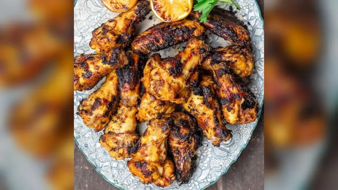 Chicken wings with cumin, lemon & garlic