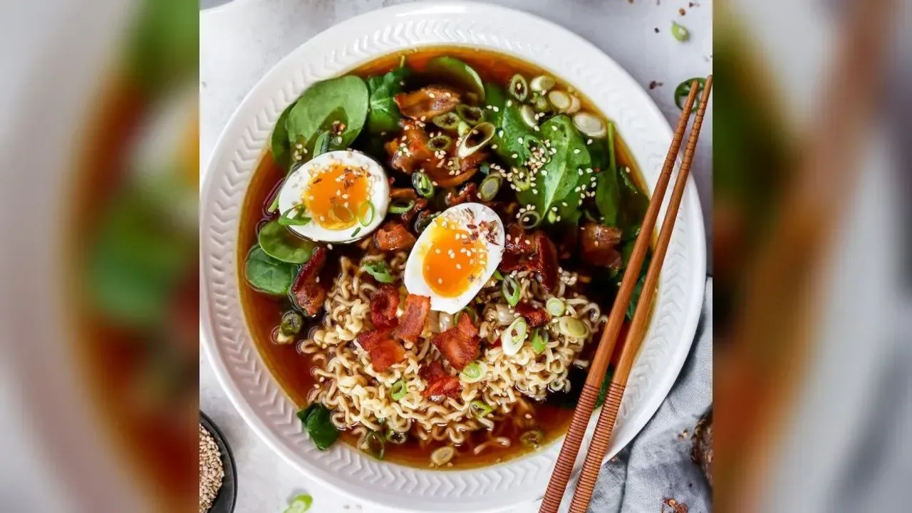 Ramen Noodles with Boiled Egg