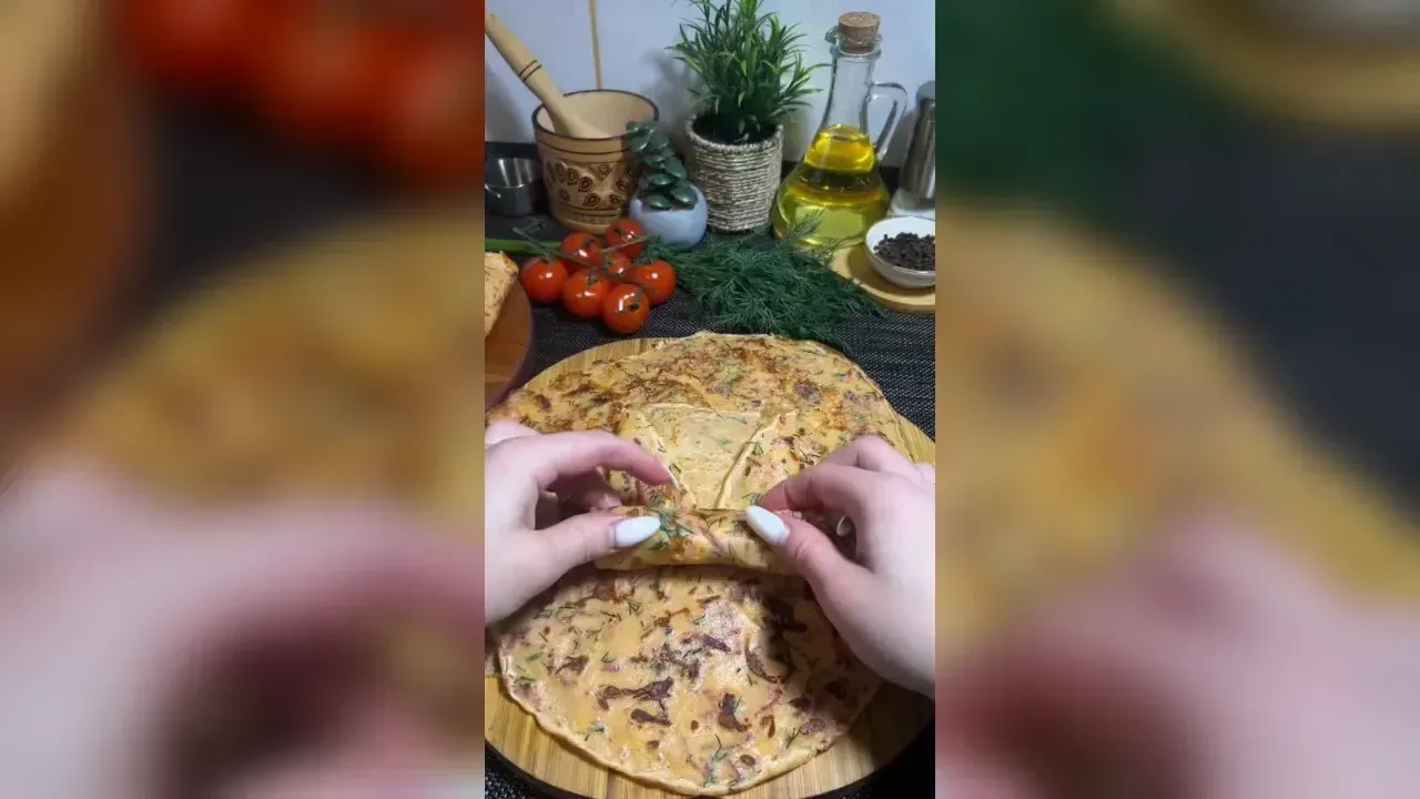 Savory Pancakes with Sausage and Cheese