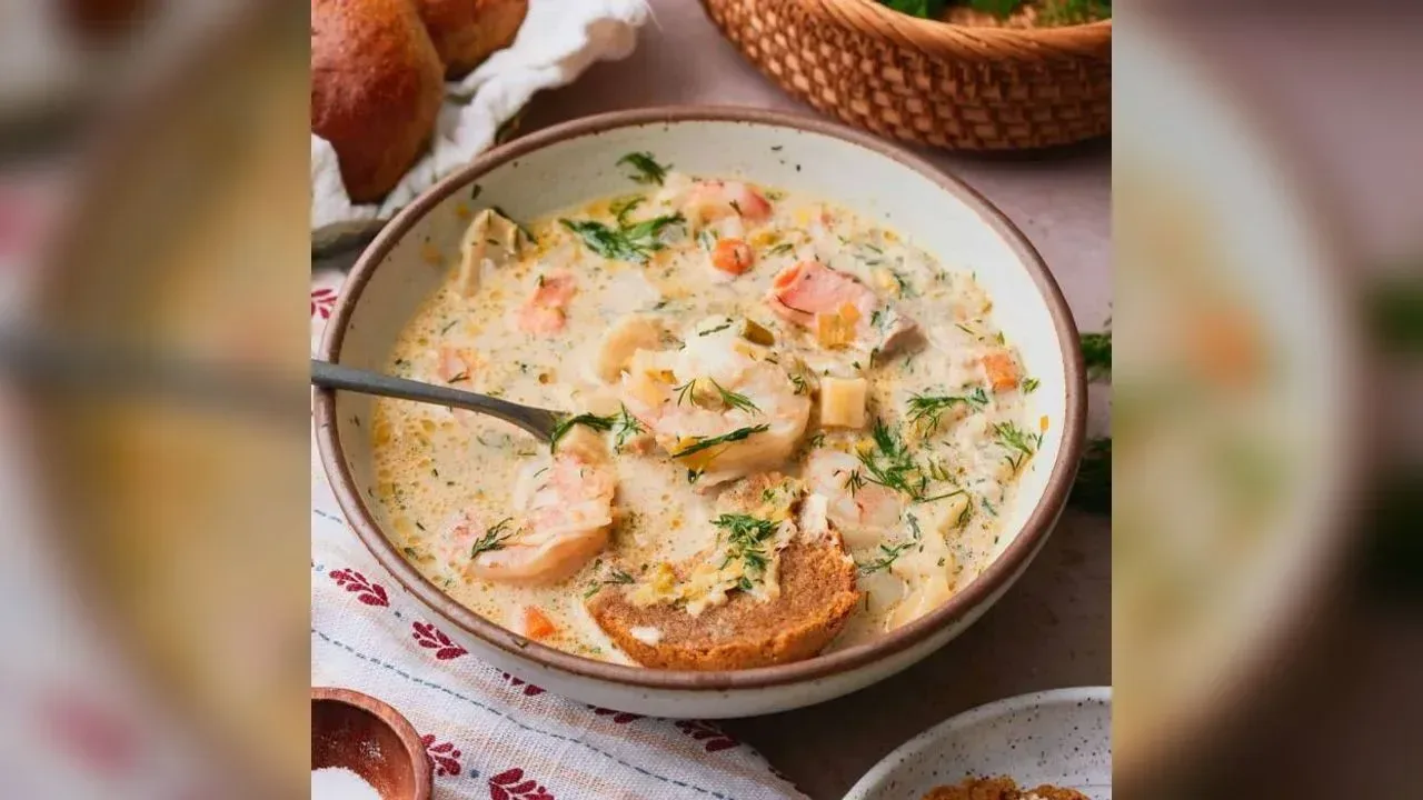 Fiskesuppe (Creamy Norwegian Fish Soup)