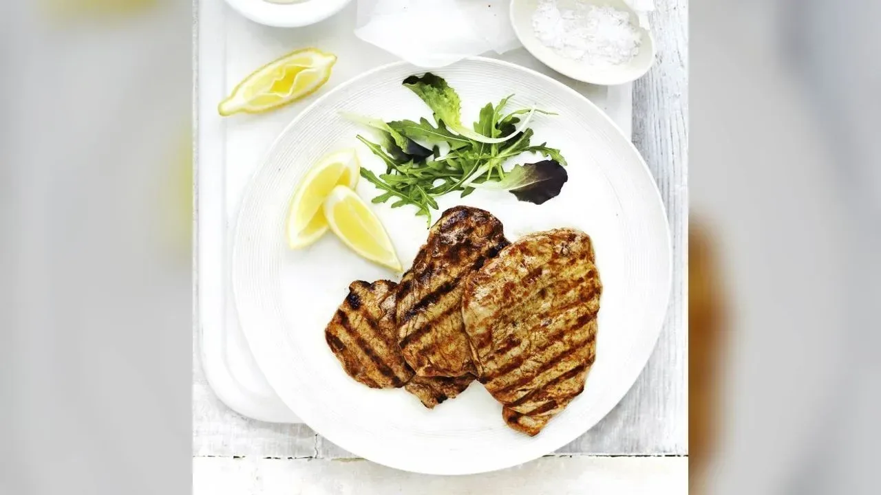 Portuguese barbecued pork (Febras assadas)