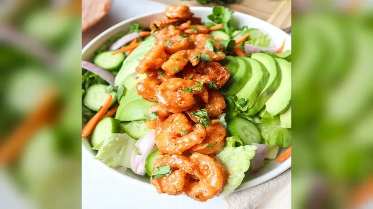 Bang bang prawn salad