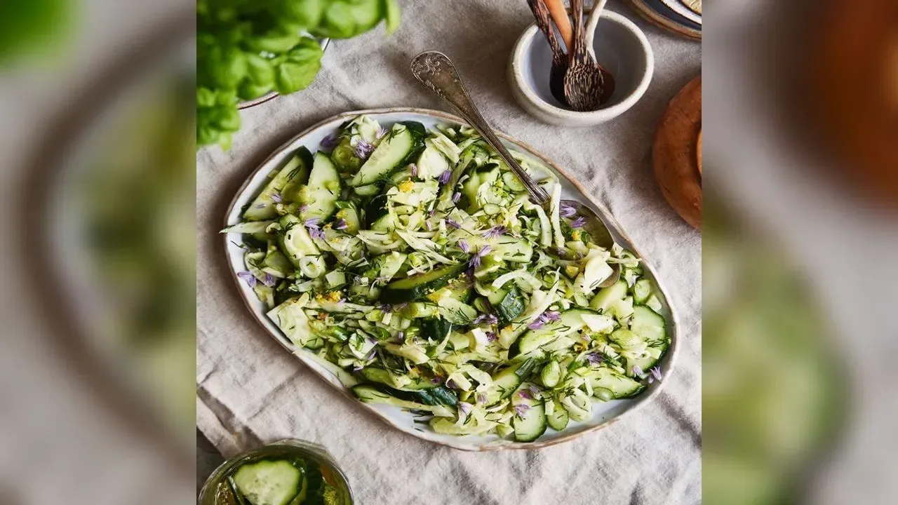 Cucumber & fennel salad