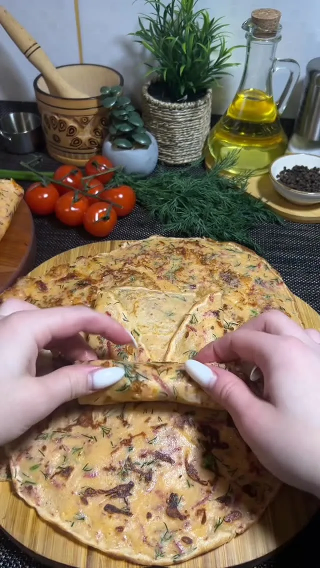 Savory Pancakes with Sausage and Cheese