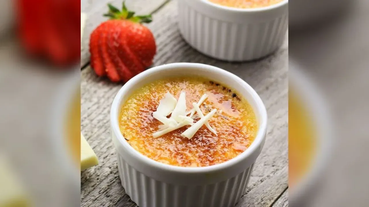 White chocolate creme brulee