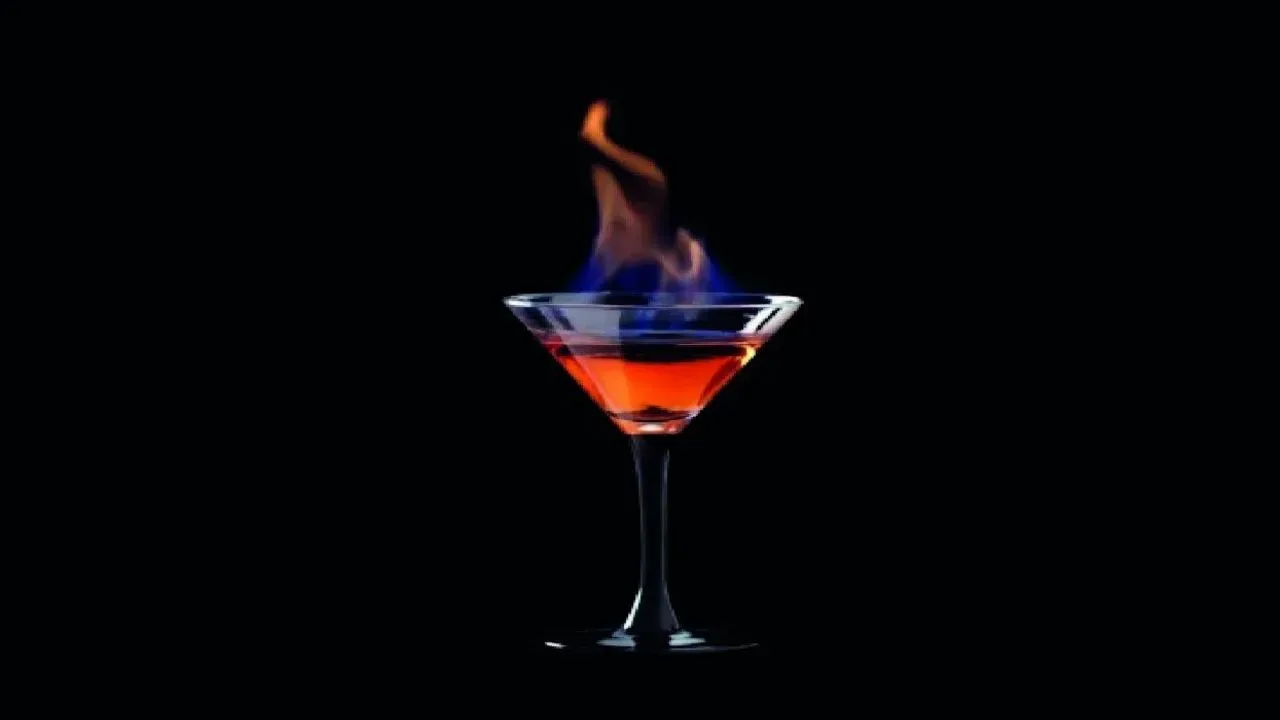 Flaming Lamborghini