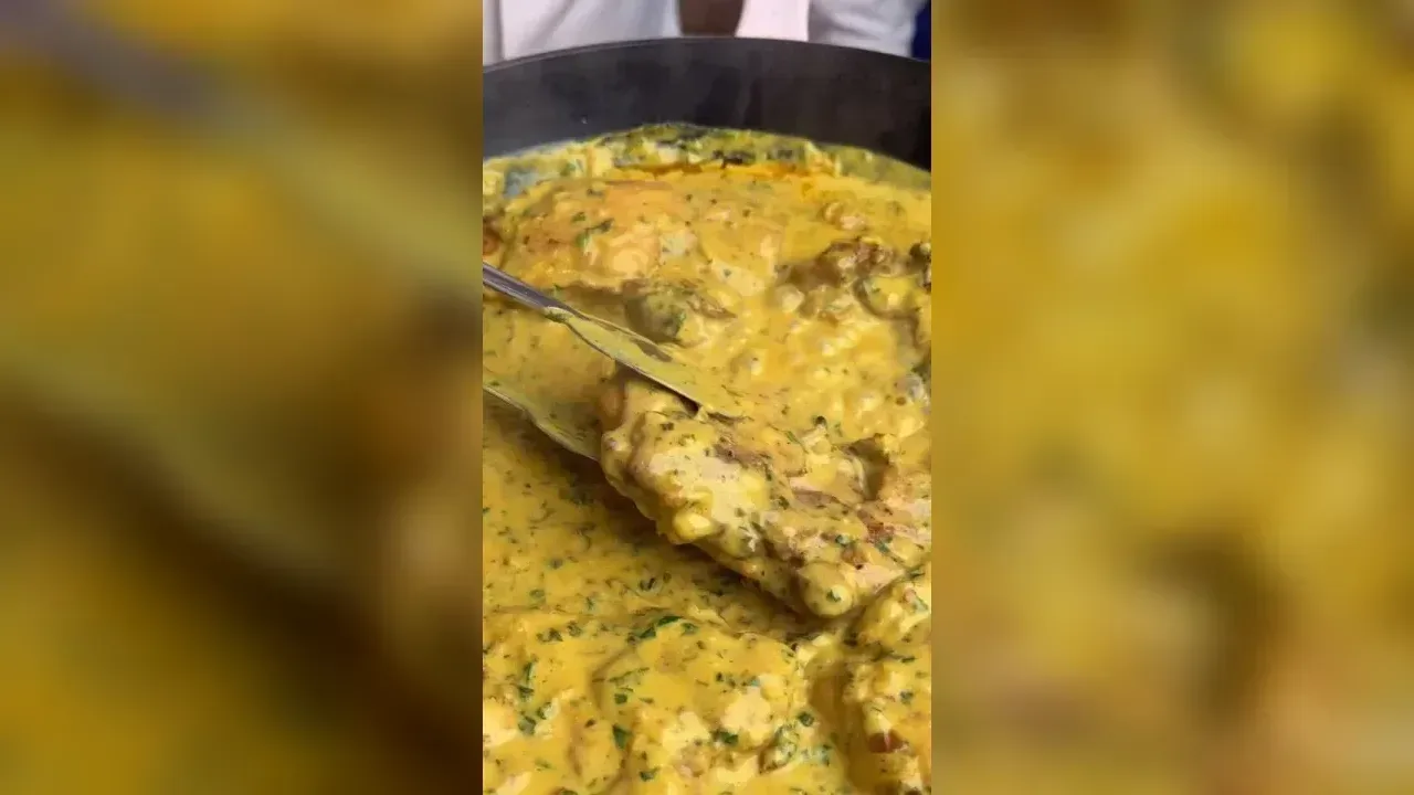 Курка у вершковому соусі