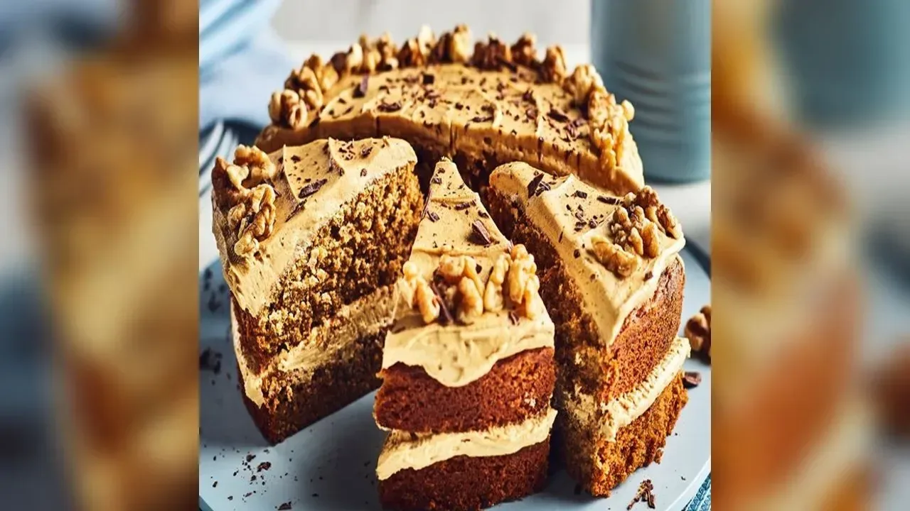 Polish chocolate & walnut cake