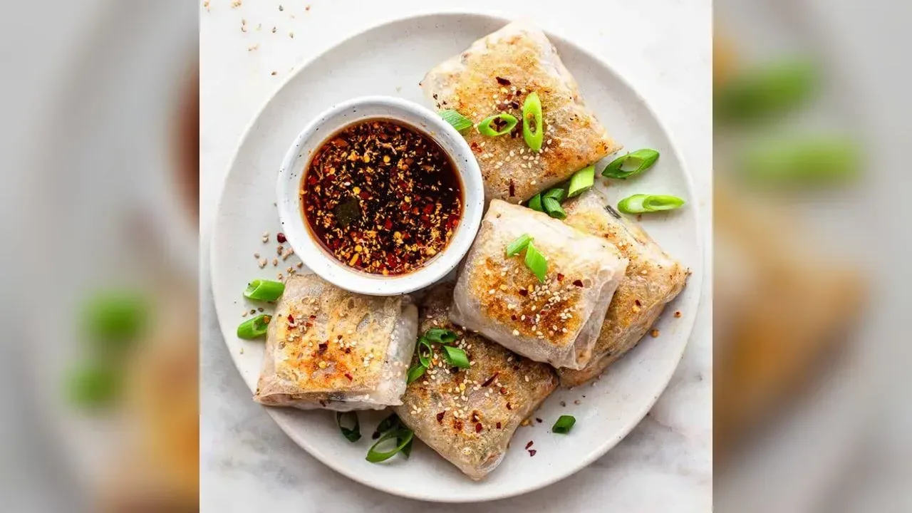 Rice paper dumplings