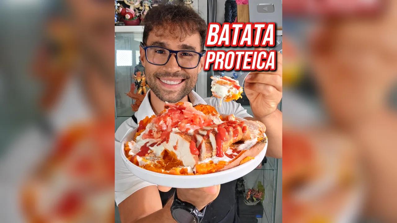 Batata asada proteica