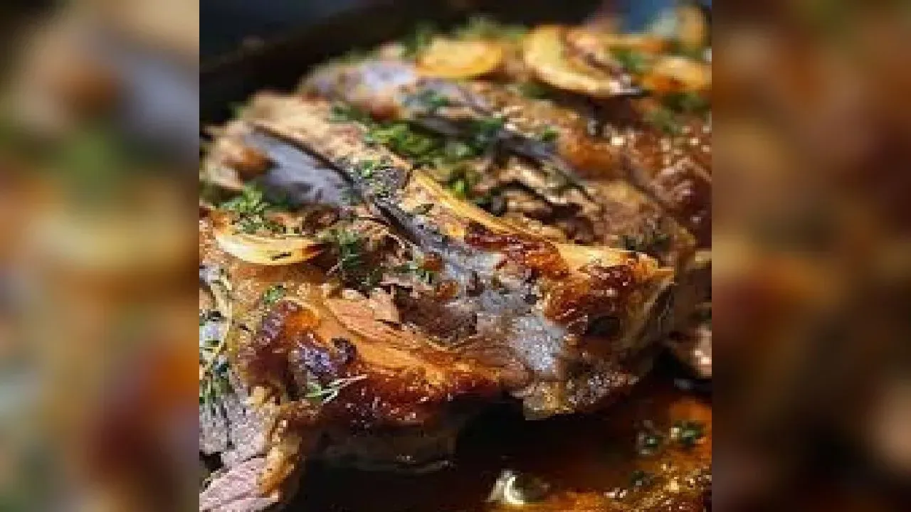 Slow-roast lamb with cinnamon, fennel & citrus