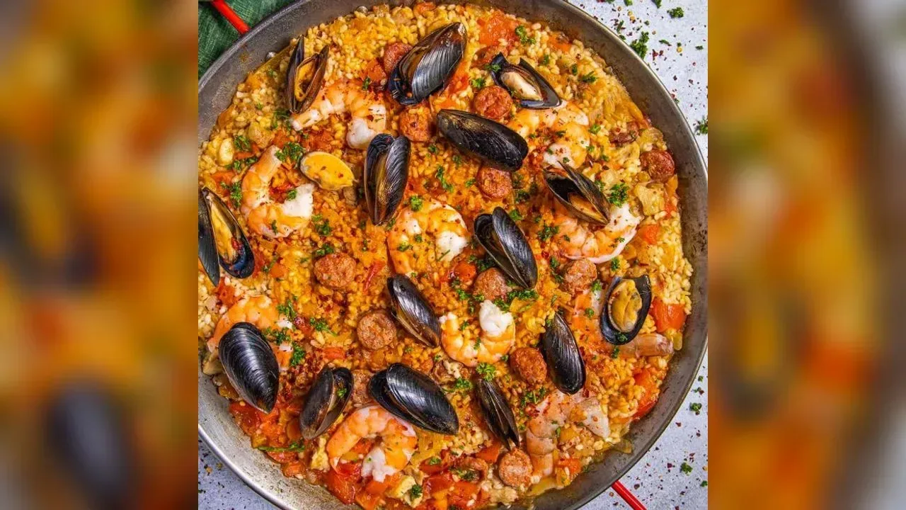 Spanish seafood rice