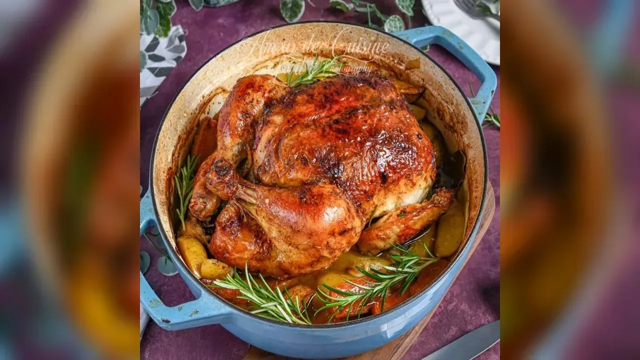 Poulet Roti a l'Algerienne (Algerian Roast Chicken)