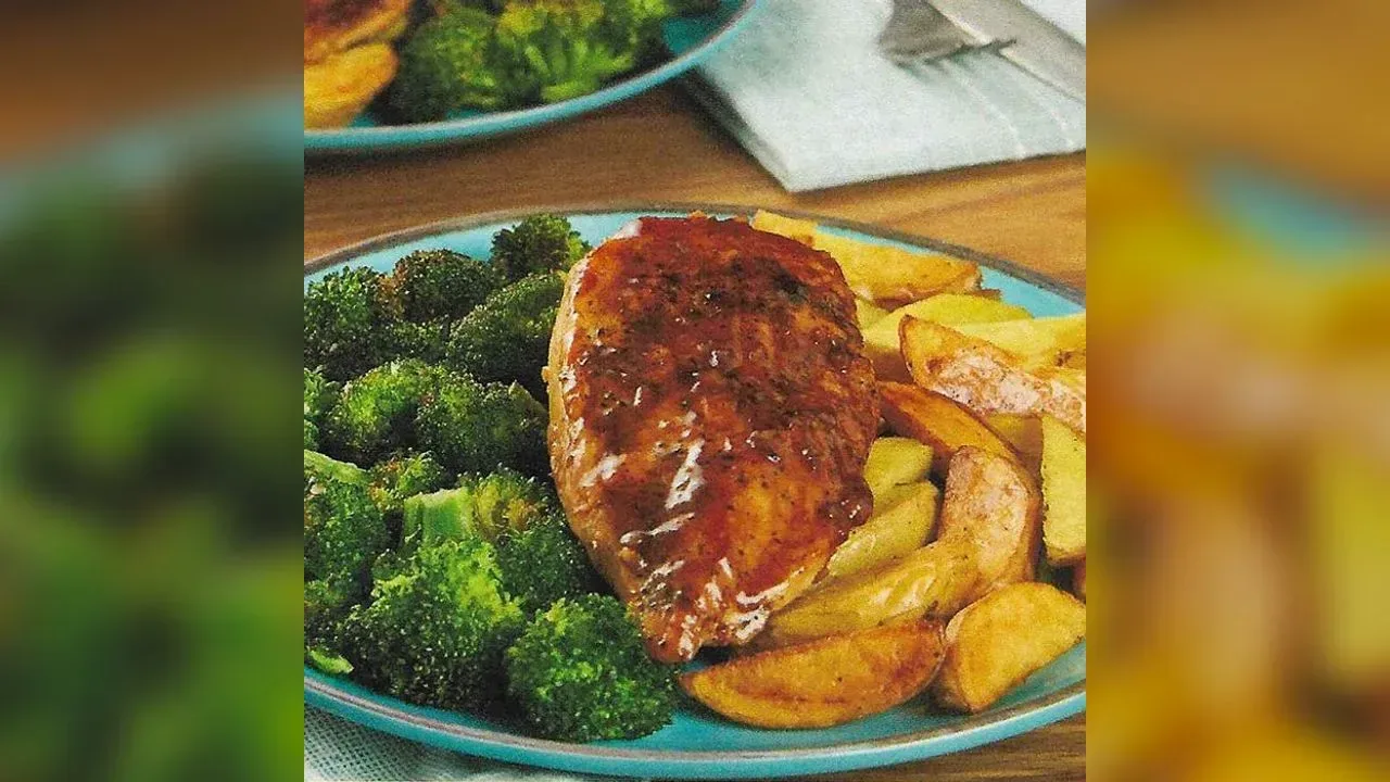 Honey Balsamic Chicken with Crispy Broccoli & Potatoes