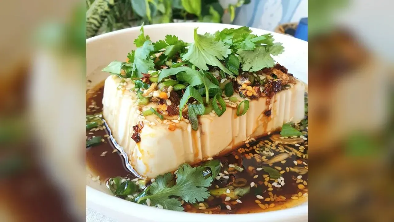 Silken Tofu with Sesame Soy Sauce
