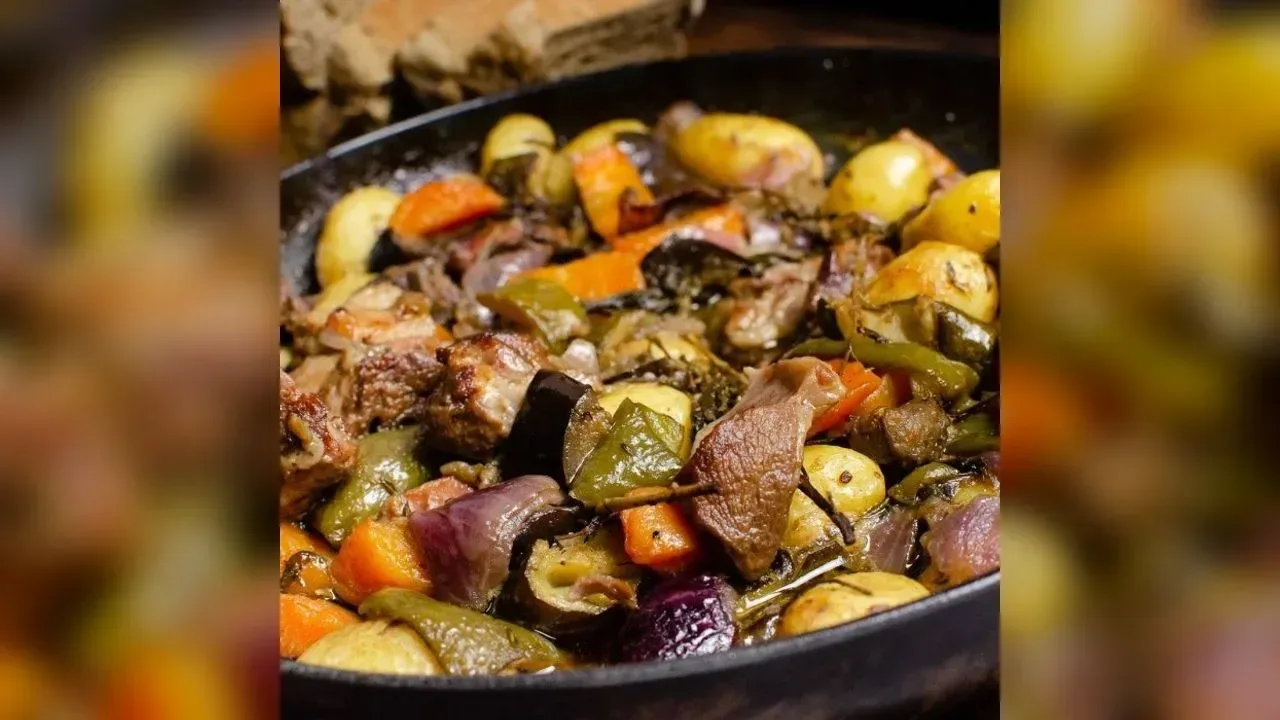 Croatian lamb peka