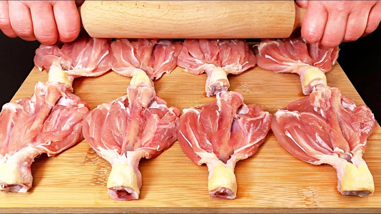 Pollo a farfalla (cosce di pollo)