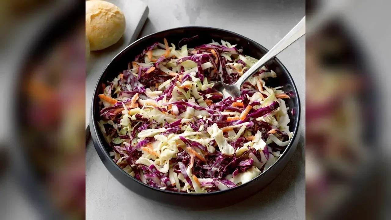 Tangy cabbage slaw