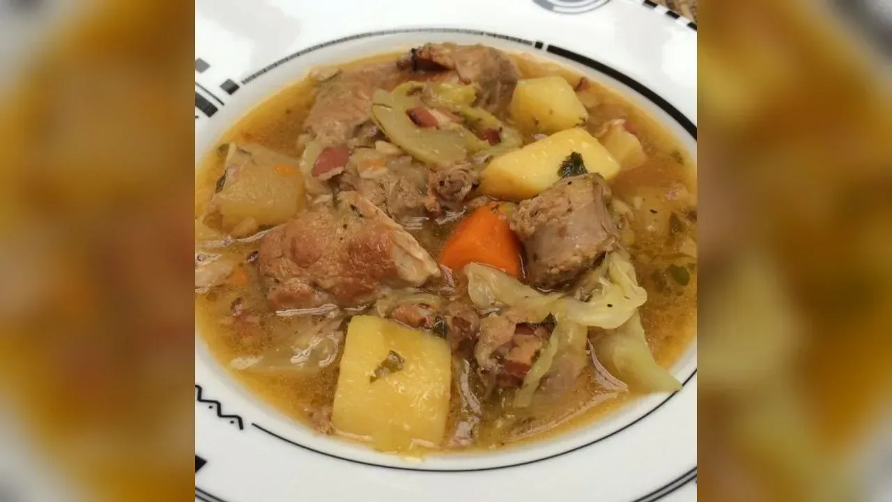 Coddled pork with cider