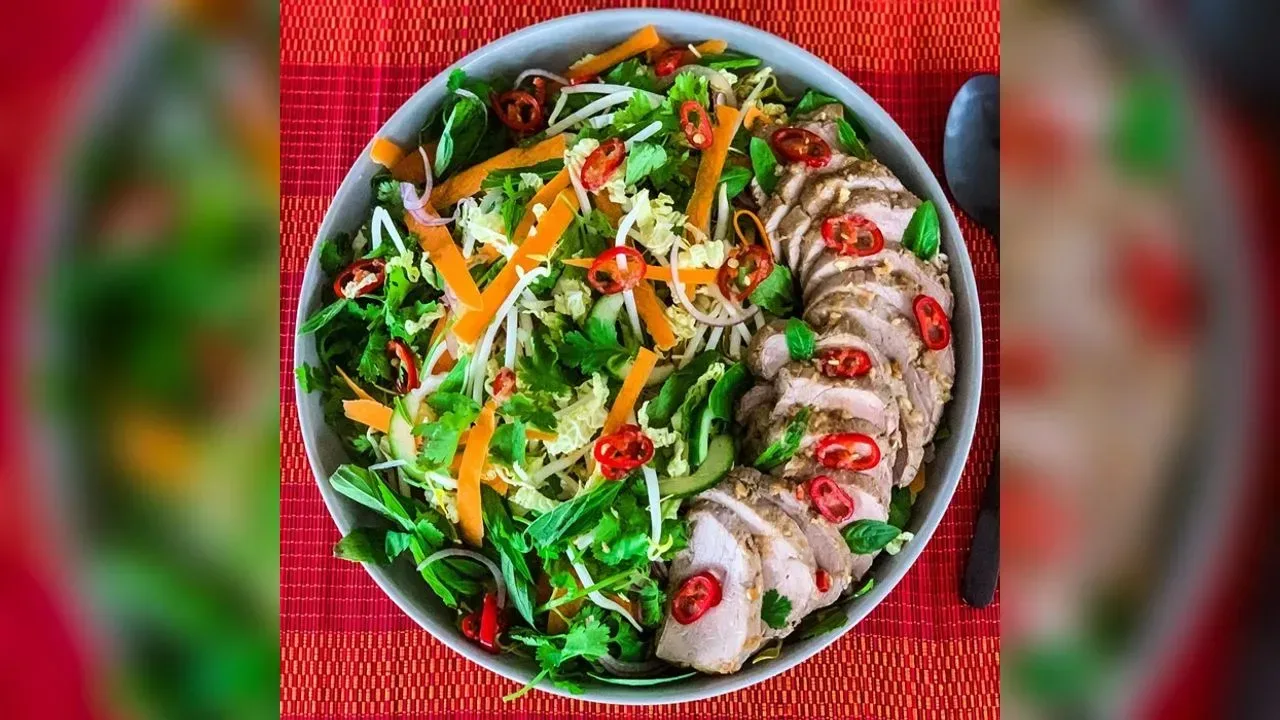 Vietnamese pork salad